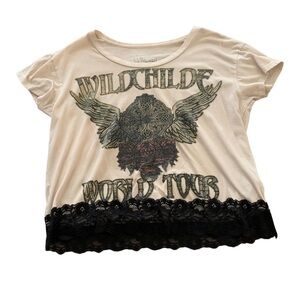 White and Black T-shirt